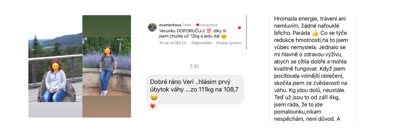 Reference klientek – zprávy o výsledcích po checklistu